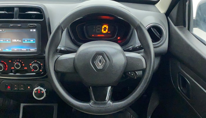 2018 Renault Kwid RXT 1.0 AMT (O), Petrol, Automatic, 22,487 km, Steering Wheel Close Up