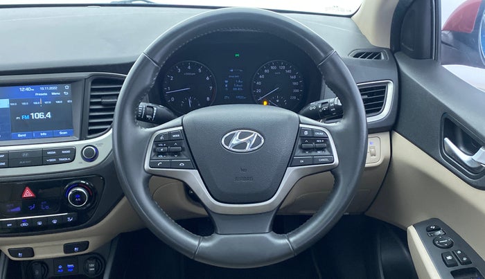 2019 Hyundai Verna 1.6 SX VTVT (O), Petrol, Manual, 19,522 km, Steering Wheel Close Up