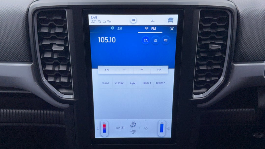 2022 Ford Ranger Xl 2.0 (4x4), Automatic, 74977 km, Infotainment System