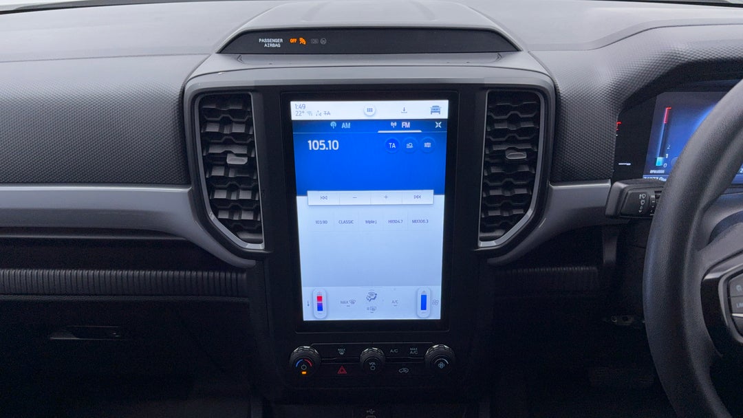 2022 Ford Ranger Xl 2.0 (4x4), Automatic, 74977 km, Center Console