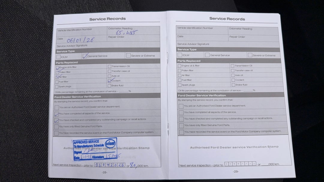 2022 Ford Ranger Xl 2.0 (4x4), Automatic, 74977 km, Service History