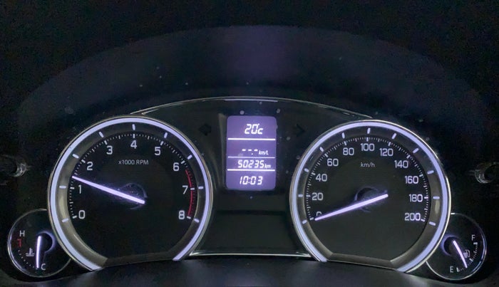 2016 Maruti Ciaz ZXI+ RS, Petrol, Manual, 50,234 km, Odometer Image