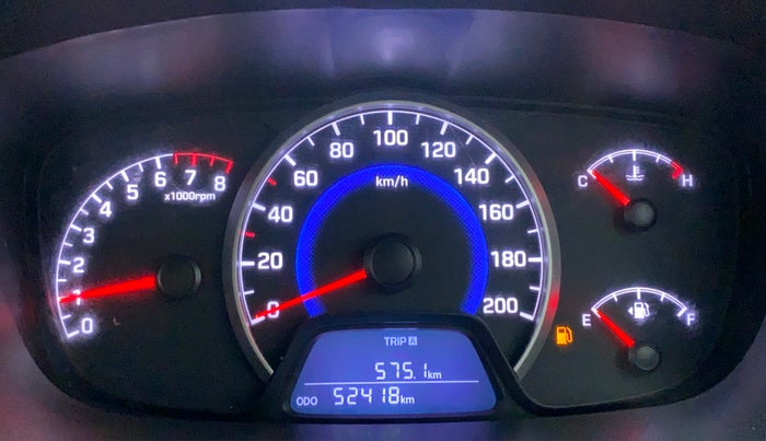 2016 Hyundai Grand i10 SPORTZ 1.2 VTVT SPECIAL EDITION, Petrol, Manual, 52,513 km, Odometer Image