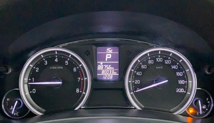 2015 Maruti Ciaz ZXI AT, Petrol, Automatic, 80,161 km, Odometer Image