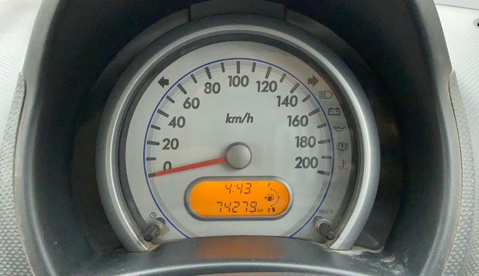 2011 Maruti Ritz VXI, Petrol, Manual, 74,279 km, Odometer Image