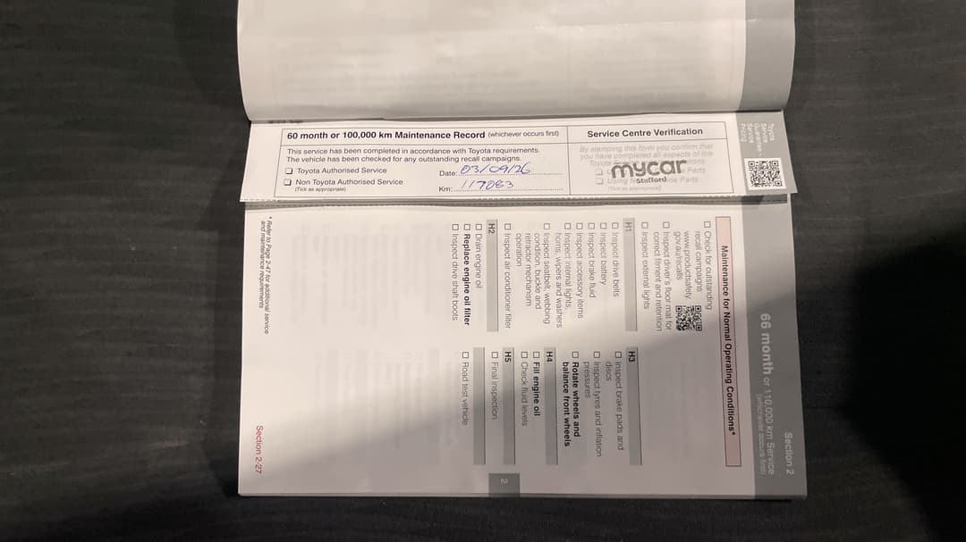 2019 Toyota Tarago Gli, Automatic, 117182 km, Service History