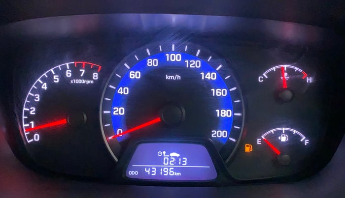 2015 Hyundai Xcent S 1.2, Petrol, Manual, 43,196 km, Odometer Image