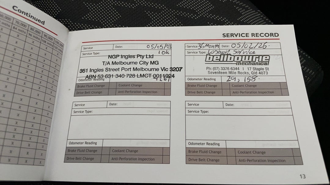 2022 MG Zst Core, Automatic, 29450 km, Service History