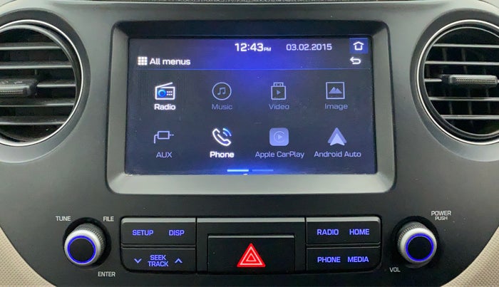 2017 Hyundai Grand i10 Sportz(O) 1.2 MT, Petrol, Manual, 47,924 km, Touchscreen Infotainment System