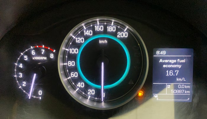 2017 Maruti IGNIS ZETA 1.2 K12, Petrol, Manual, 50,907 km, Odometer Image