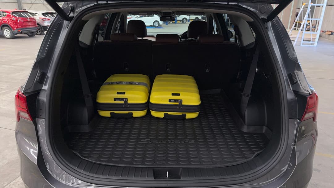 2023 Hyundai Santa Fe Elite Crdi (AWD), Automatic, 55095 km, Boot Inside View with Luggage