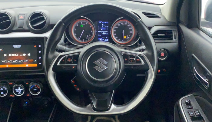 2021 Maruti Swift ZXI PLUS AMT DUAL TONE, Petrol, Automatic, 72,109 km, Steering Wheel Close Up