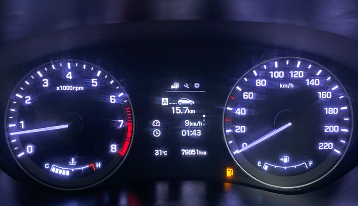 2015 Hyundai Elite i20 ASTA 1.2 (O), Petrol, Manual, 79,975 km, Odometer Image