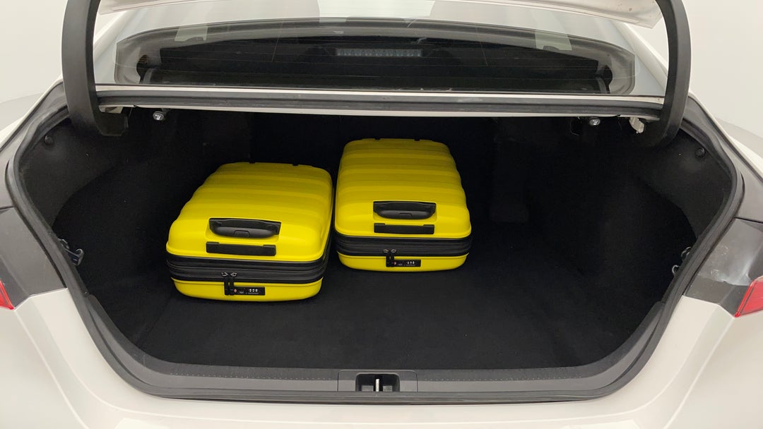 Boot Inside View with Luggage