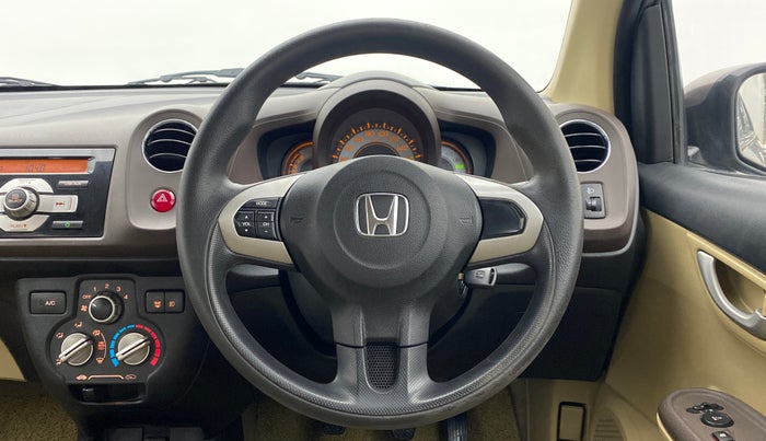 2013 Honda Brio 1.2 V MT I VTEC, Petrol, Manual, 57,650 km, Steering Wheel Close Up