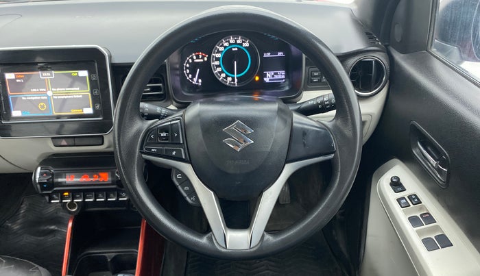 2018 Maruti IGNIS ALPHA 1.2 AMT DUAL TONE, Petrol, Automatic, 79,151 km, Steering Wheel Close Up