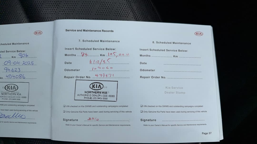 2019 Kia Sorento Gt-line (4x2) Gsl, Automatic, 117896 km, Service History