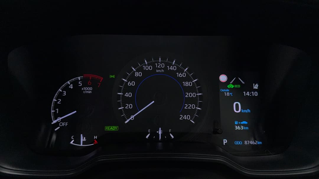 2021 Toyota Corolla Ascent Sport Hybrid, Automatic, 87462 km, Odometer View