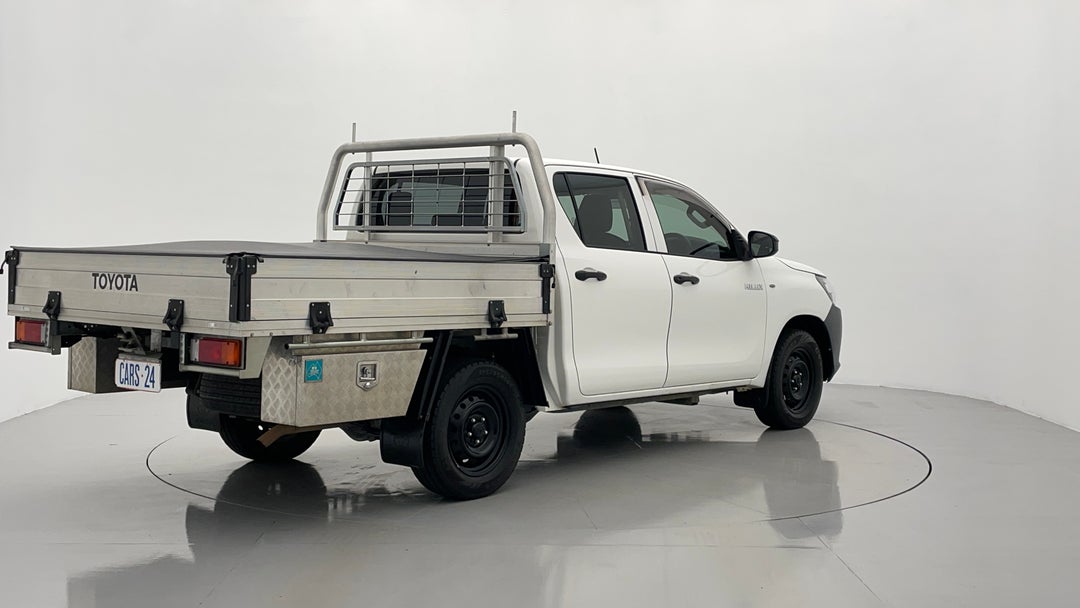 2019 Toyota Hilux Workmate, Automatic, 104249 km, Right Back Diagonal (45- Degree) View