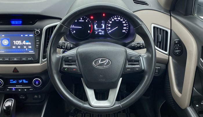2017 Hyundai Creta SX PLUS AT 1.6 DIESEL, Diesel, Automatic, 43,615 km, Steering Wheel Close Up