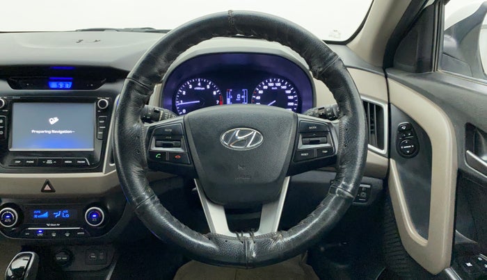 2016 Hyundai Creta SX PLUS AT 1.6 PETROL, Petrol, Automatic, 55,911 km, Steering Wheel Close Up