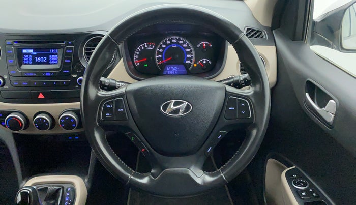 2016 Hyundai Grand i10 ASTA AT 1.2 KAPPA VTVT, Petrol, Automatic, 23,310 km, Steering Wheel Close Up