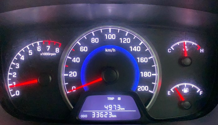 2017 Hyundai Grand i10 SPORTZ (O) 1.2 KAPPA VTVT, Petrol, Manual, 33,623 km, Odometer Image
