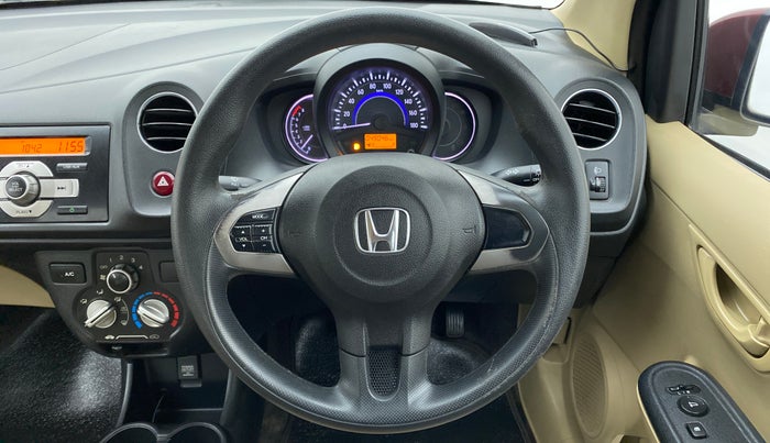 2015 Honda Amaze 1.2 SMT I VTEC, Petrol, Manual, 49,236 km, Steering Wheel Close Up