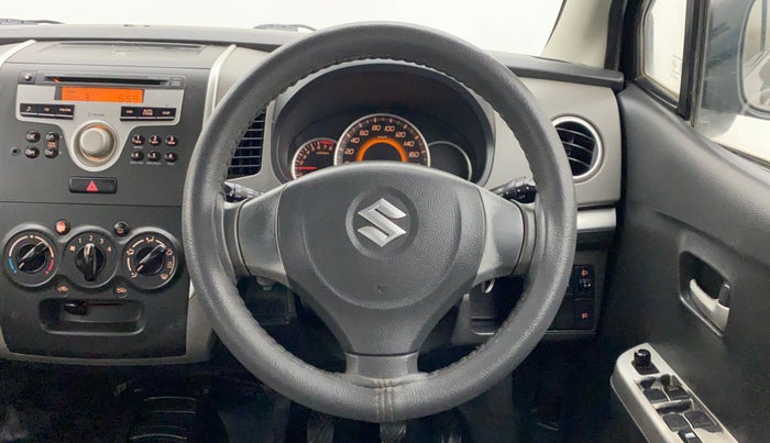 2011 Maruti Wagon R 1.0 VXI, Petrol, Manual, 79,484 km, Steering Wheel Close Up