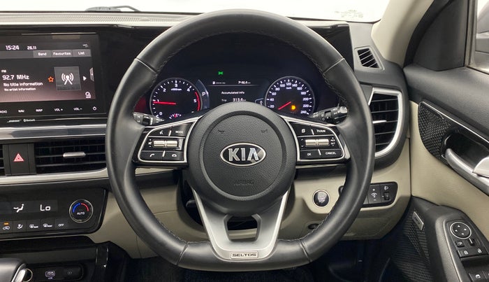2020 KIA SELTOS HTX+ AT 1.5 DIESEL, Diesel, Automatic, 59,609 km, Steering Wheel Close Up