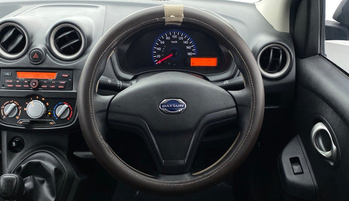 2018 Datsun Go Plus T, Petrol, Manual, 2,480 km, Steering Wheel Close Up
