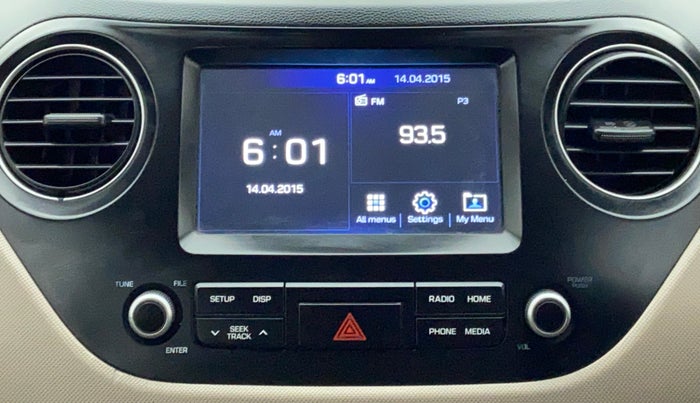 2017 Hyundai Grand i10 SPORTZ O 1.2, Petrol, Manual, 44,688 km, Infotainment System