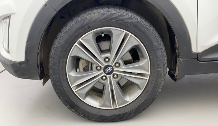 2017 Hyundai Creta SX PLUS AT 1.6 PETROL, Petrol, Automatic, 90,999 km, Left Front Wheel
