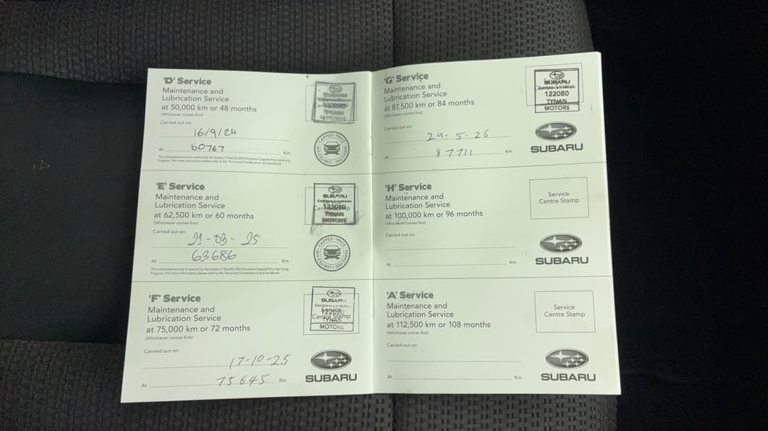 2022 Subaru Outback AWD, Automatic, 88135 km, Service History