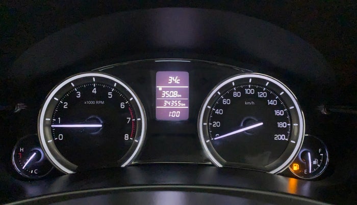 2015 Maruti Ciaz VXI+, Petrol, Manual, 34,355 km, Odometer Image