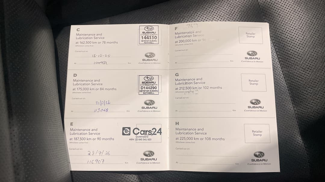 2019 Subaru Outback 2.5i Premium AWD, Automatic, 116915 km, Service History