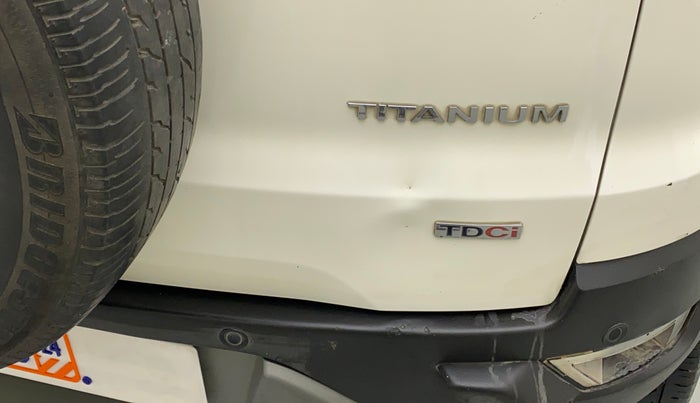 2019 Ford Ecosport TITANIUM 1.5L DIESEL, Diesel, Manual, 65,618 km, Dicky (Boot door) - Slightly dented