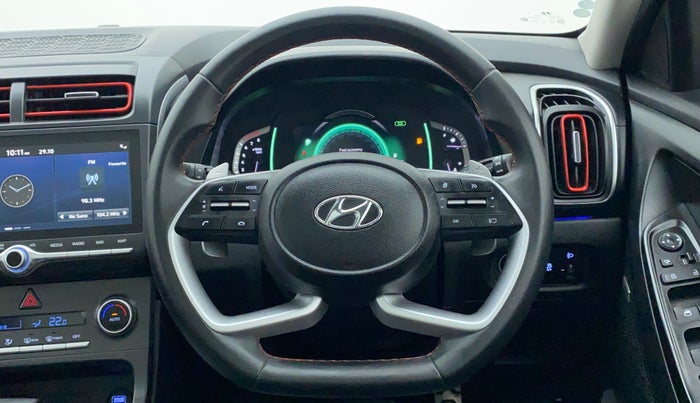 2021 Hyundai Creta SX (O) 1.4 TURBO DCT, Petrol, Automatic, 26,645 km, Steering Wheel Close Up