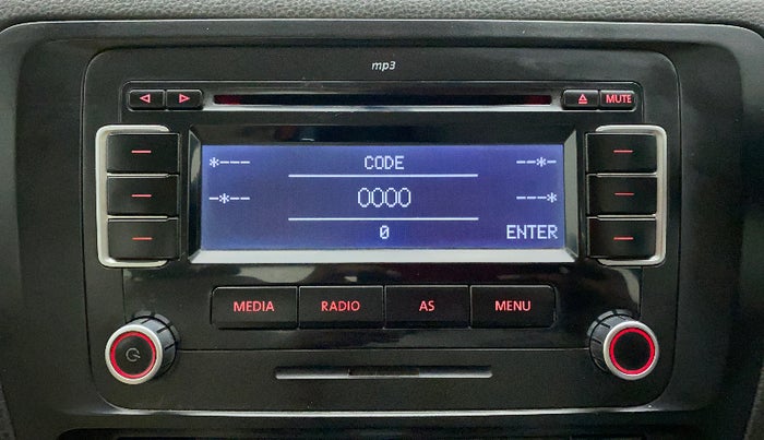 2014 Volkswagen Jetta COMFORTLINE TSI, Petrol, Manual, 77,996 km, Infotainment system - Music system is locked