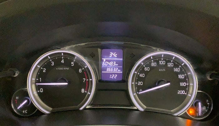 2017 Maruti Ciaz ALPHA 1.4 VVT, Petrol, Manual, 36,537 km, Odometer Image