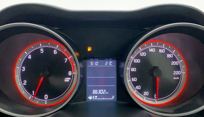 2018 Maruti Swift ZXI PLUS, Petrol, Manual, 86,302 km, Odometer Image