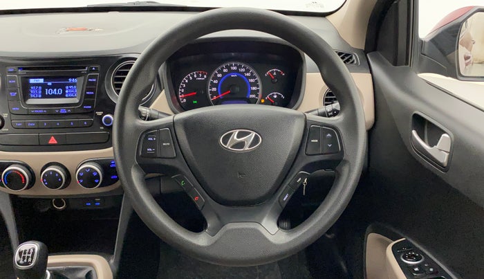 2015 Hyundai Grand i10 SPORTZ 1.2 KAPPA VTVT, Petrol, Manual, 50,988 km, Steering Wheel Close Up