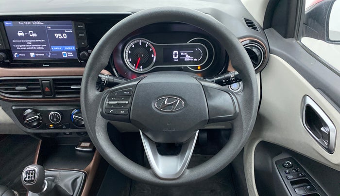 2020 Hyundai AURA SX PETROL, Petrol, Manual, 29,894 km, Steering Wheel Close Up