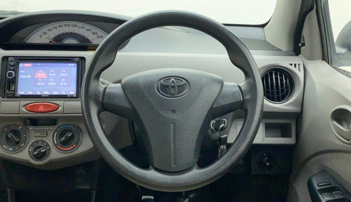 2011 Toyota Etios G, Petrol, Manual, 73,548 km, Steering Wheel Close Up