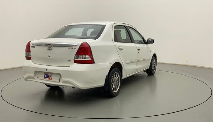 2011 Toyota Etios G, Petrol, Manual, 73,548 km, Right Back Diagonal