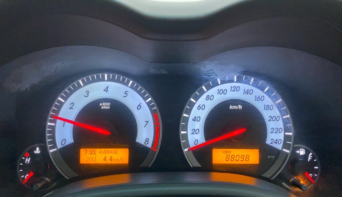 2012 Toyota Corolla Altis G, Petrol, Manual, 88,098 km, Odometer Image