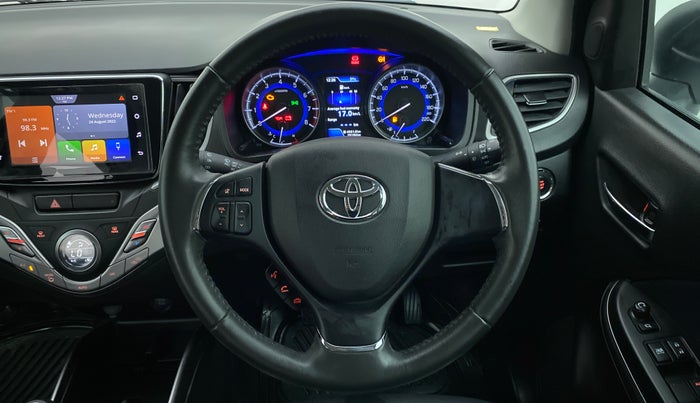 2019 Toyota Glanza V MT PETROL, Petrol, Manual, 20,208 km, Steering Wheel Close Up