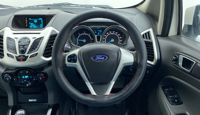 2015 Ford Ecosport 1.5TITANIUM TDCI, Diesel, Manual, 1,28,057 km, Steering Wheel Close Up