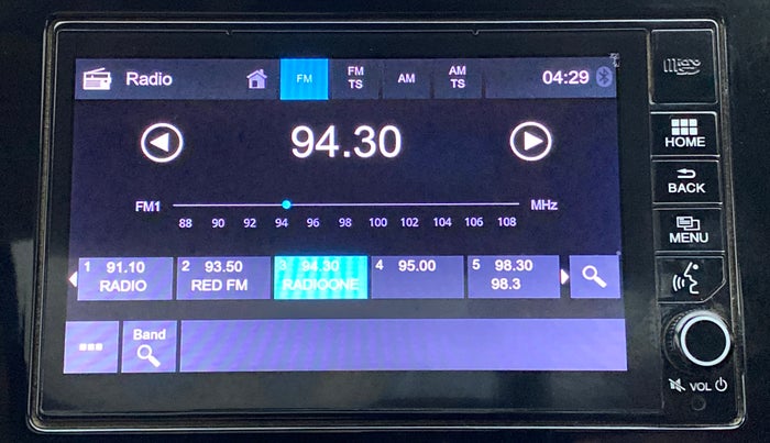 2019 Honda City ZX CVT, Petrol, Automatic, 75,132 km, Infotainment System