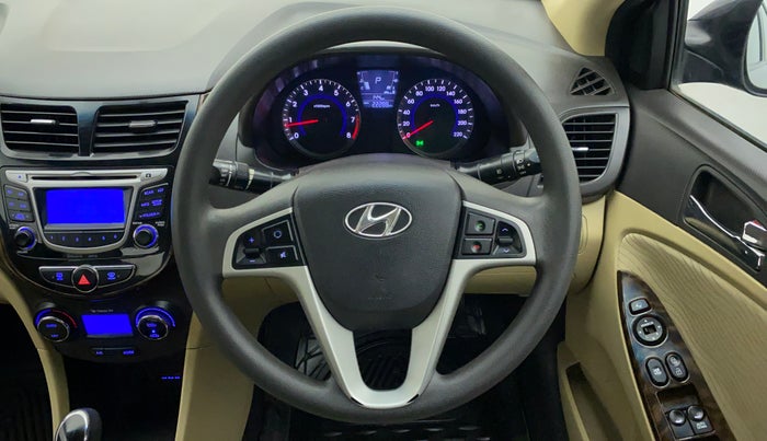 2014 Hyundai Verna FLUIDIC 1.6 VTVT SX AT, Petrol, Automatic, 22,288 km, Steering Wheel Close Up
